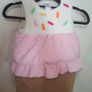 cupcake toddler costume,  size 4t-5t